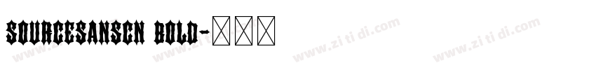 sourcesanscn bold字体转换